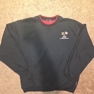 Black Men's Sweater with Embroidered Design